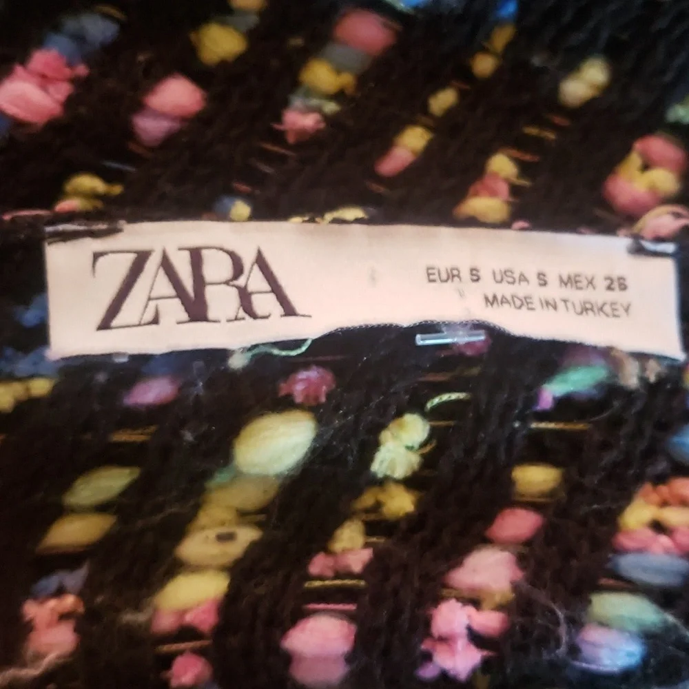 Zara  multi colour sweater jacket Small